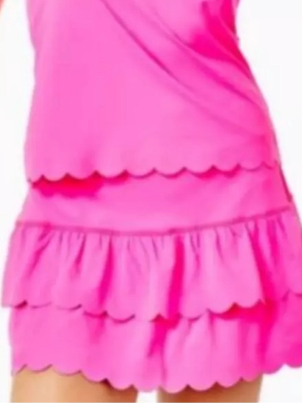 NWOT Lilly Pulitzer UPF 50+ Luxletic Miesha Scallop Pink Skort XL